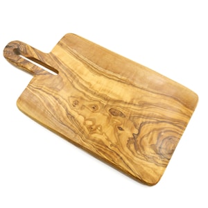 Stylish olive wood food presentation board | Handcrafted olivewood snack tray | Solid cutting board | Natural wooden tapas and snack board