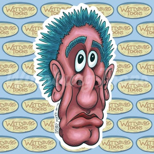 Spikey Mikey sticker | Spikey Mikey decal | illustrated cartoon sticker