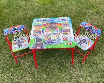 Erasable table and chair set sale