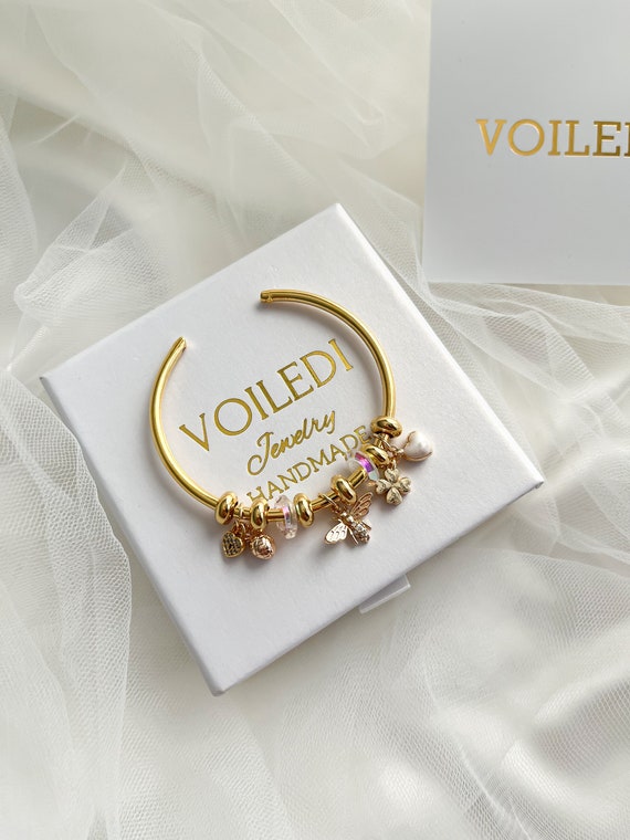 24k gold charm on sale bracelet
