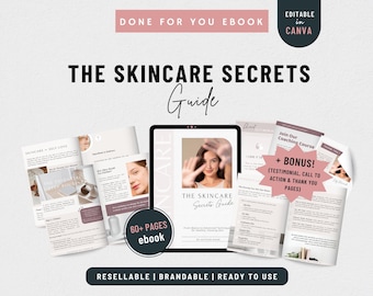 Done For You Skincare ebook for Coach| Brandable Coaching ebook| Self Care Beauty ebook| Skincare Guide| Self Love PLR ebook| Coaching Tool