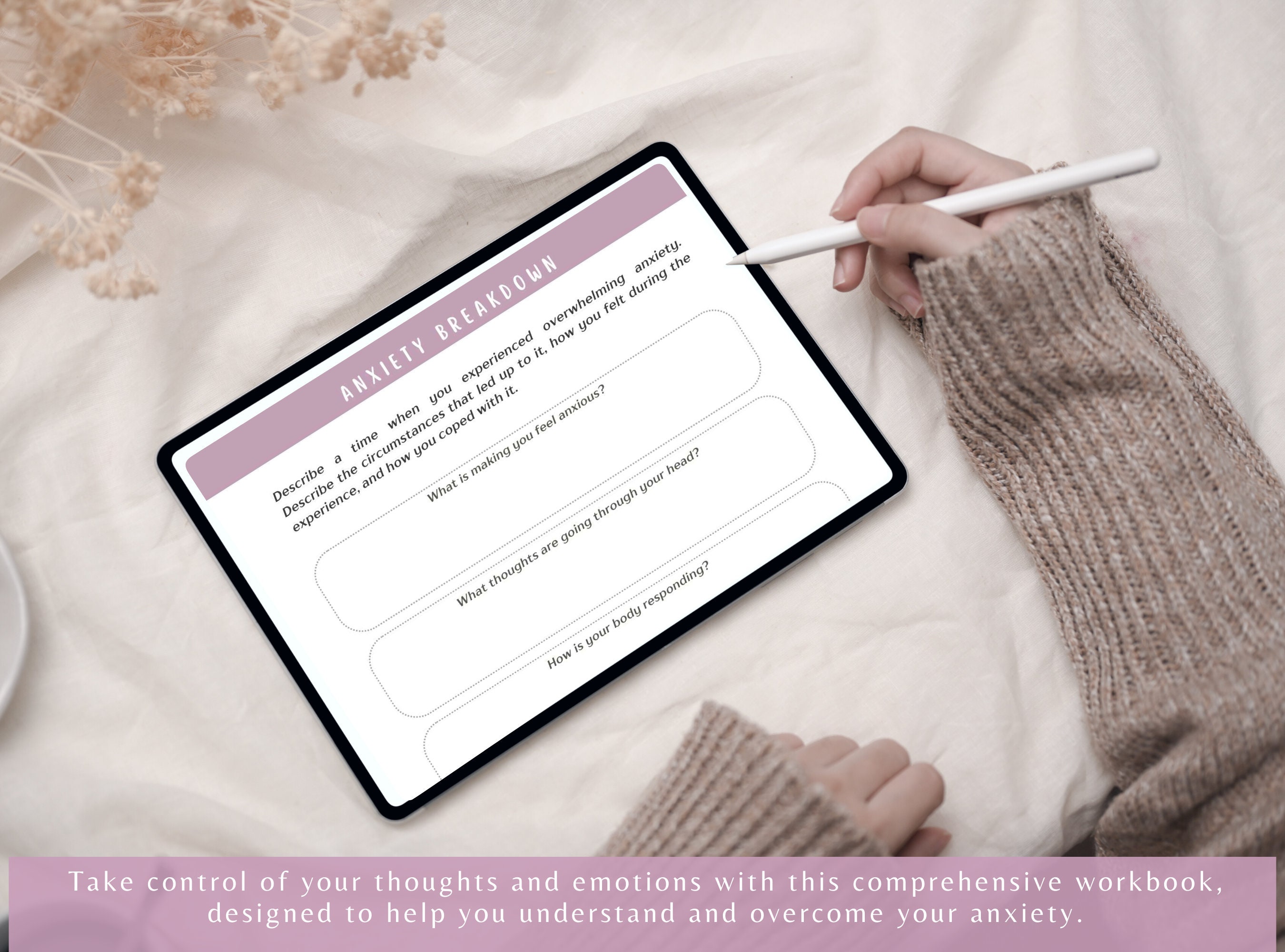 Done for You Anxiety Worksheets for Mental Health Brandable Coaching ...