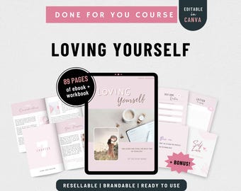Done For You Self Love Workbook| Loving Yourself Brandable Coaching Ebook, Workbook for Life Coach| Lead Magnet ebook, Coaching Tools
