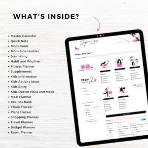 Mom Planner Notion Template, Notion Planner Mom, Busy Mom Household Planner, Mom Life Digital Planner, Family Organizer, Notion Dashboard image 2