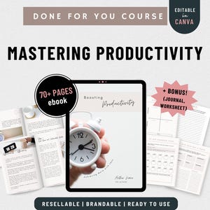 Done For You Course| Productivity ebook| Coaching Program for Life Coach| plr ebook| Coaching Tools Brandable ebook| plr Coaching Content