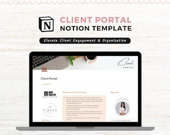 Notion Template Client Portal, Notion Client Dashboard, Project Tracker, Client Onboarding, Client Tracker, Client Hub Template
