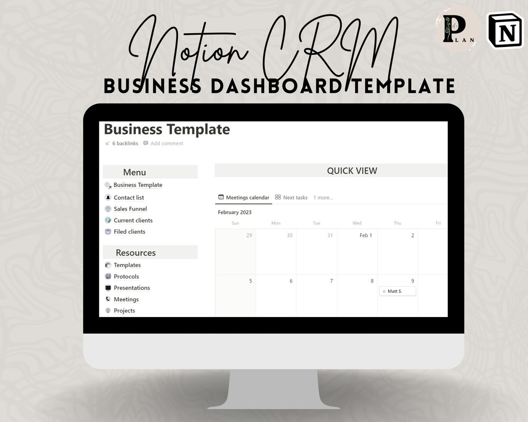 Powerful Notion CRM Template for Small Businesses, Entrepreneurs, and ...