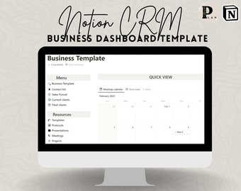 Potente plantilla de Notion CRM para pequeñas empresas, emprendedores y profesionales de ventas