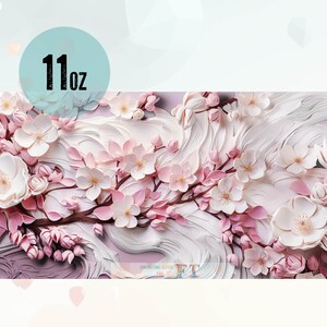 May include: A close-up of a paper flower arrangement with pink and white blossoms. The flowers are arranged in a swirling pattern, creating a delicate and romantic look. The flowers are made of paper and have a 3D effect.