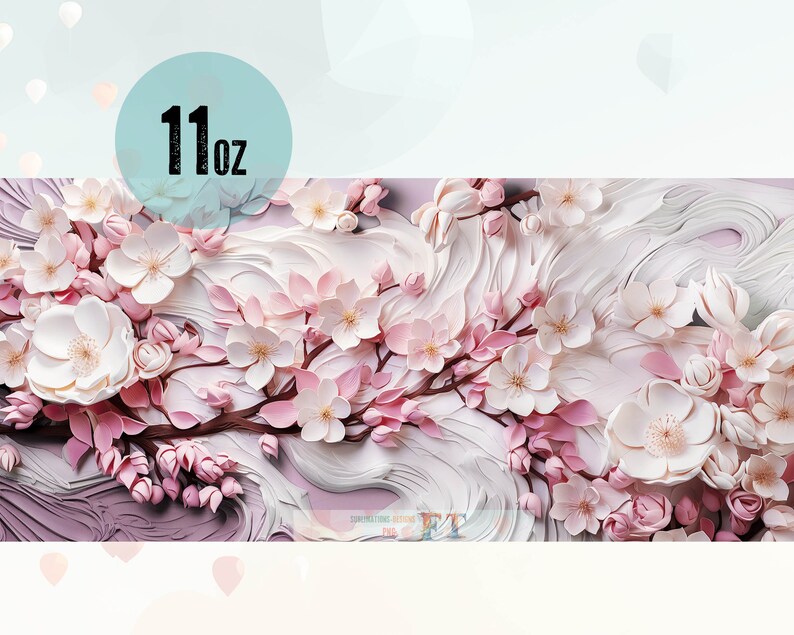 May include: A close-up of a paper flower arrangement with pink and white blossoms. The flowers are arranged in a swirling pattern, creating a delicate and romantic look. The flowers are made of paper and have a 3D effect.