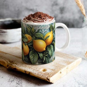 Mediterrane Tassen Sublimation Designs im Vintage Stil