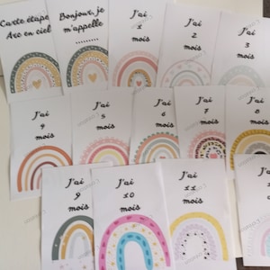 Carte étape bébé