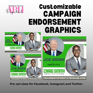Social Media Graphic Templates for Political Campaigns