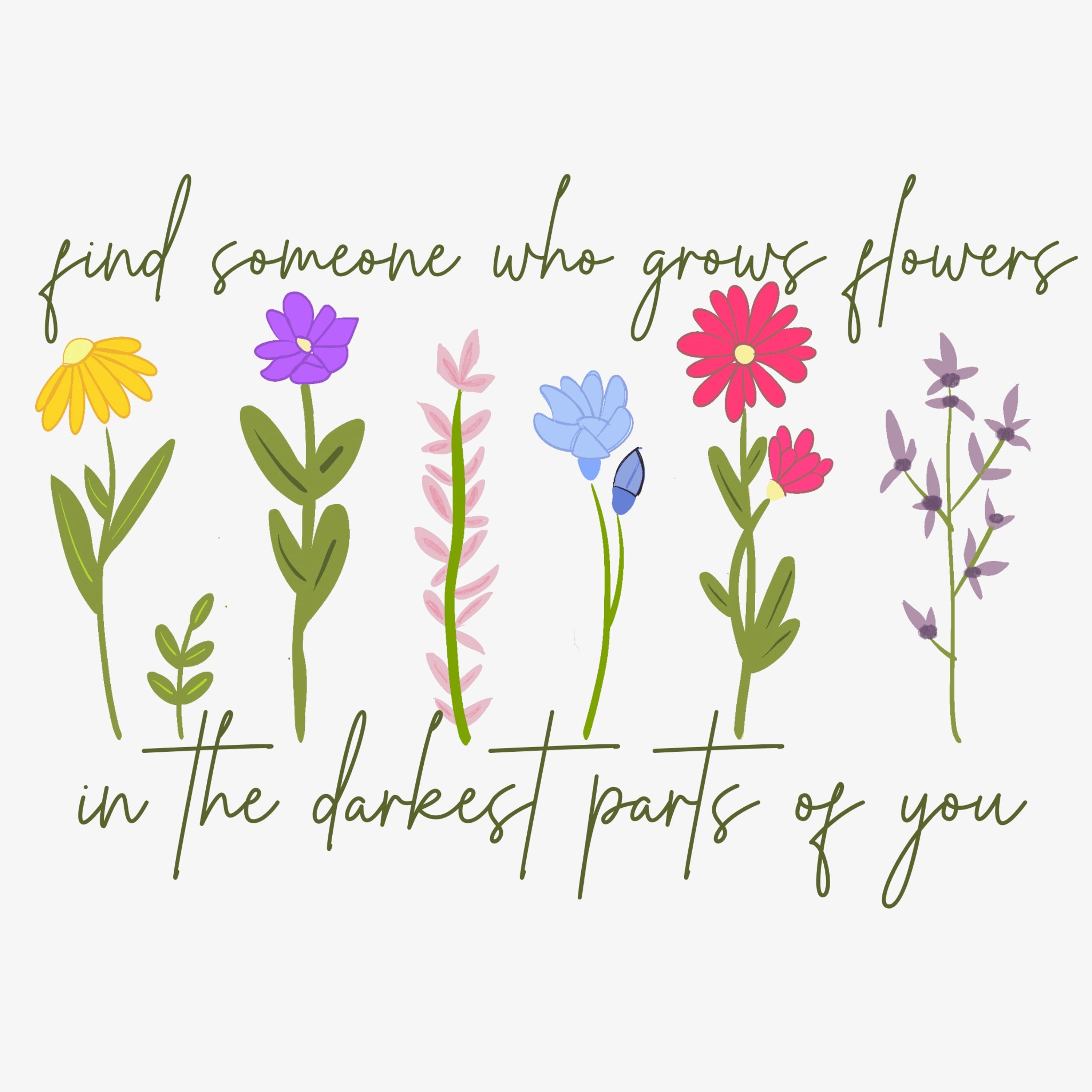 Zach Bryan Find Someone Who Plants Flowers in the Darkest Etsy