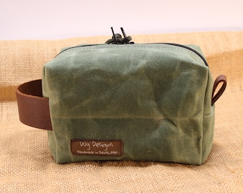 Waxed Canvas Toiletry Bags