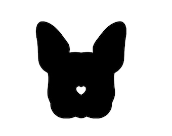 French Bulldog Vinyl Decal, Frenchie Car Sticker