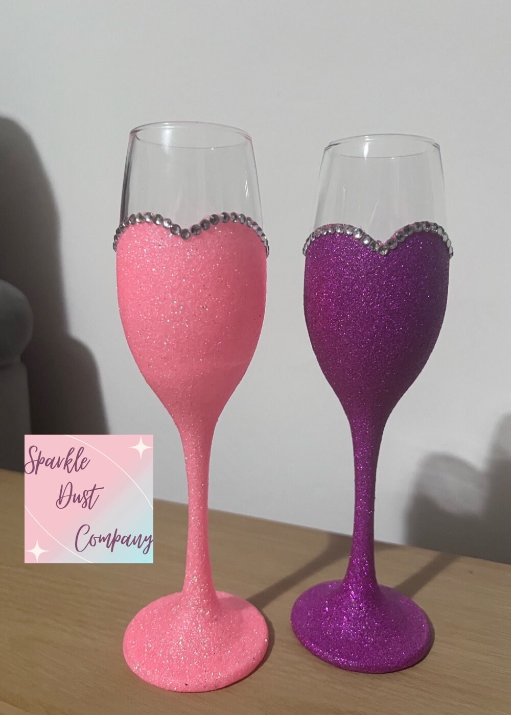 Prom Flutes Bride/prom/hen/bridesmaid Champagne Flutes - Different Colours ...