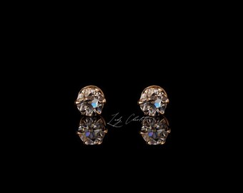 Old European Cut Earrings .99 Carat