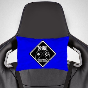 Gaming Zone Ɩ Pillow For Gaming Chair Ɩ Gamer Headrest Ɩ Neck Support Cushion Ɩ Boyfriend Gifts Ɩ Video Game Decor