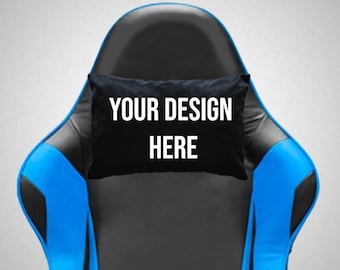 Cuscino personalizzato per sedia da gioco Ɩ Poggiatesta personalizzato per giocatore Ɩ Cuscino di supporto per il collo Ɩ Regalo di Natale Ɩ Decorazione della sala giochi