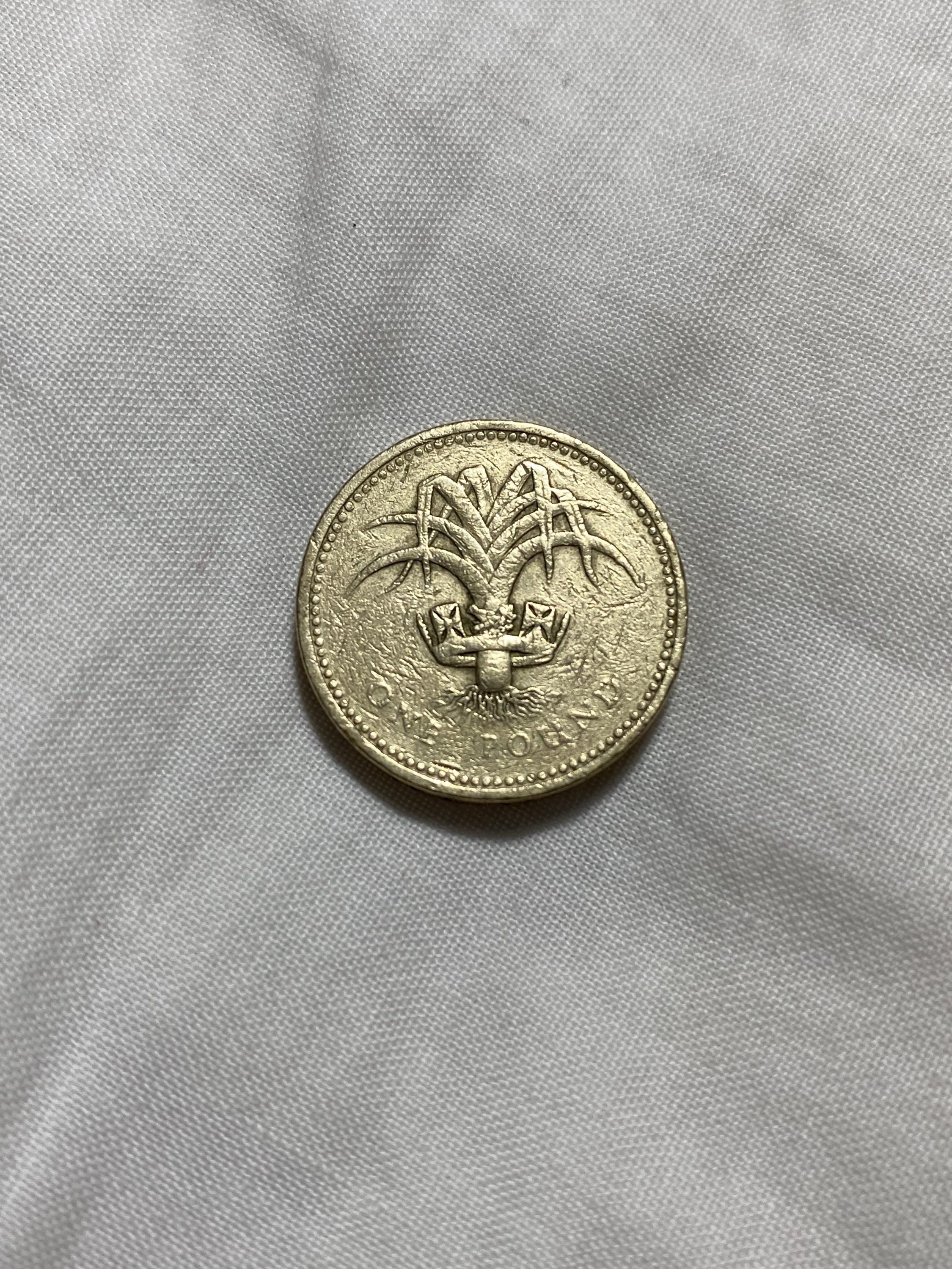 RARE One Pound 1990 Elizabeth , Collectible Coin, Upside Down Side ...