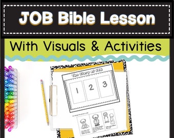Job Bible Story Lesson: Preschool & Kindergarten Activities (Digital Download)