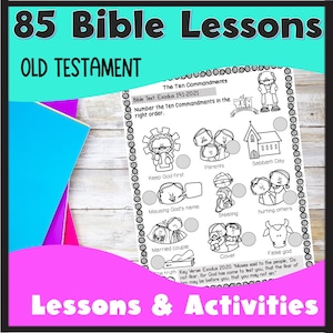 Old Testament Bible Lessons: Kids Sunday School Curriculum (Digital Download)