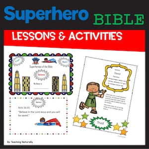 Superhero Bible Lessons: VBS & Sunday School (Printable)