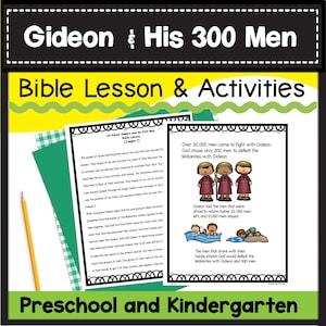 Historia bíblica de Gedeón: Lección y actividades: Recurso para la educación en casa (imprimible)