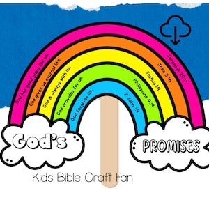 Créations artisanales arc-en-ciel pour les enfants des promesses de Dieu : Bible pour enfants imprimable (téléchargement PDF