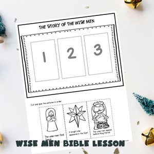 Wise Men Christmas Bible Lesson: Preschool & Kindergarten (PDF)