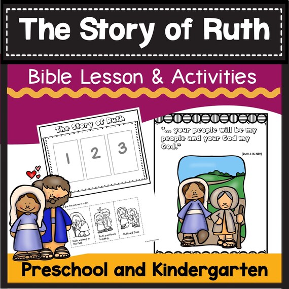 Ruth Bible Story Lesson Sunday School Bible Lesson Kids Craft - Etsy