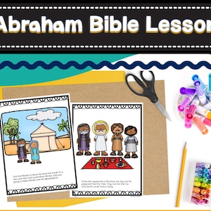 Abraham and Sarah Bible Lesson Plan: Kids Sunday School Activities (Digital Download)