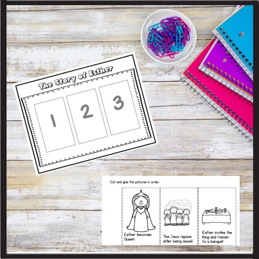 Esther Bible Lesson and Activities for Kids Sunday School Bible Lesson ...