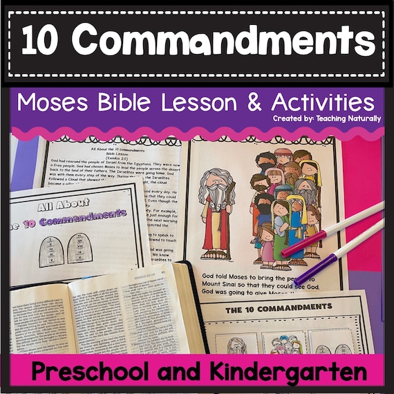 Moses And The Ten Commandments For Kids Bible Fun For Kids: Moses And