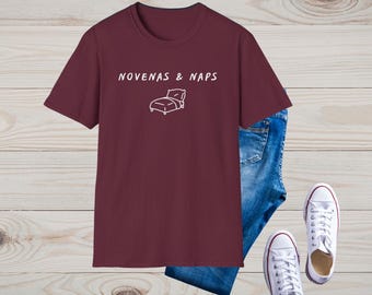 Novenas & Naps Tee | Catholic Shirt | Gift for Catholic Women | Faith Apparel