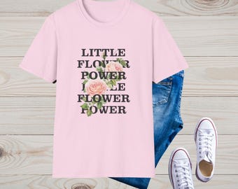 Little Flower Power Tee | Catholic Shirt | Gift for Catholic Women | Saint Therese