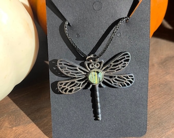 Handcrafted Acrylic Skin Dragonfly Necklace