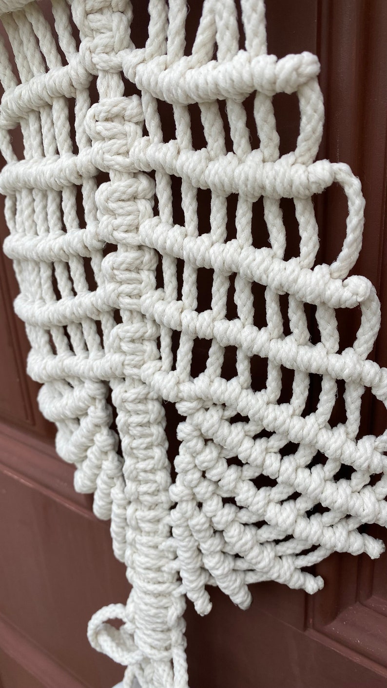 Macrame Hanging Skeleton - Halloween Decoration Handmade Macrame Rope ...