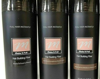 MakeitFull Hair Building Fibers BEST QUALITY stuff compatible with Toppik Fibers