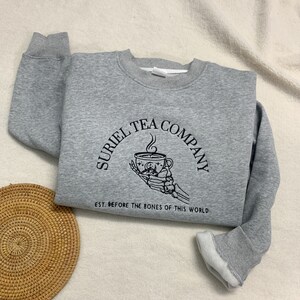 Suriel Tea embroidered sweatshirt, Suriel Tea Shirt, The Night Court Shirt, SJM sweater, City of Starlight, ACOTA ,Book Lover, Gift for mom