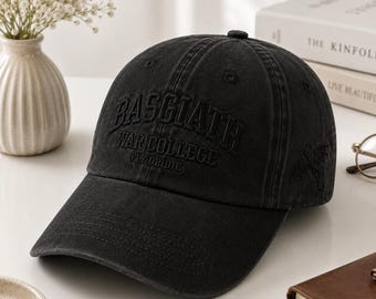 Basgiath War College Embroidered Hat, Fourth Wing Dragon Rider Vintage Dad Cap, Bookish Gift for Fantasy Readers, Rebecca Yarros Merch
