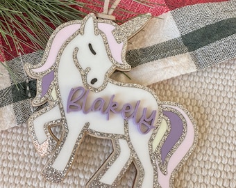 ユニコーンの飾り | 女の子向けのクリスマス飾り | キラキラのクリスマス飾り | キラキラとユニコーンの飾り