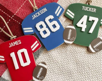 Personalized Football Ornament | Custom Football Christmas Ornament | Football ornament | Personalized Football Keepsake