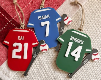 Ornamento da baseball personalizzato / Ornamento natalizio da baseball personalizzato / Ornamento da baseball / Ricordo da baseball personalizzato