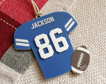 Personalized Football Ornament | Custom Football Christmas Ornament | Football ornament | Personalized Football Keepsake