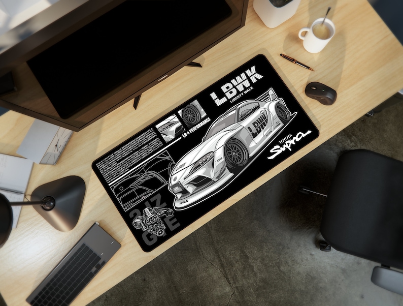 Toyota Supra MK5 Mousepad, JDM Automotive Desk Mat, Gamer Mouse Pad ...