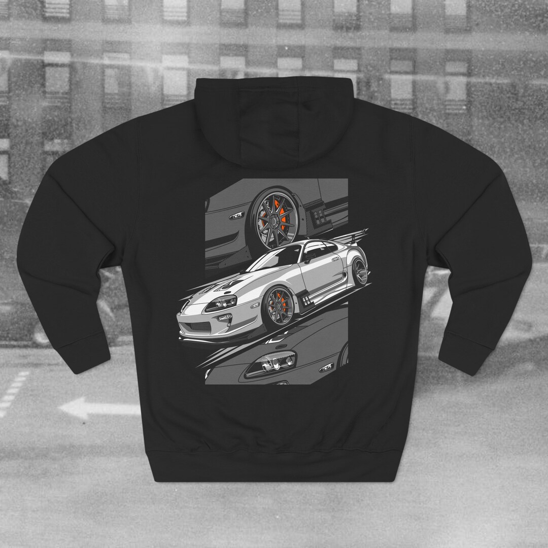 Toyota Supra MK4 Custom Hoodie, JDM Car Enthusiast Gift, Supra JDM