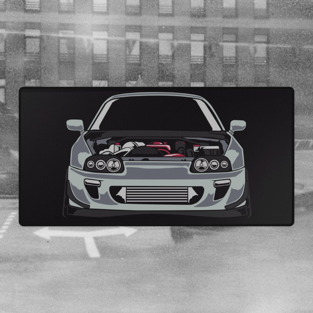 Toyota Supra MK4 Mouse Pad, JDM Gaming Desk Mat, Large Mouse Pad