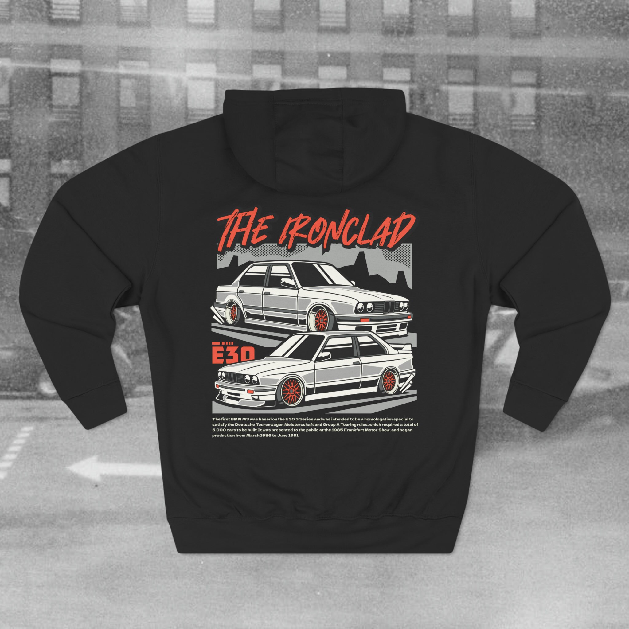 BMW E30 Hoodie JDM Tuner Car Apparel Gift for Car Enthusiasts